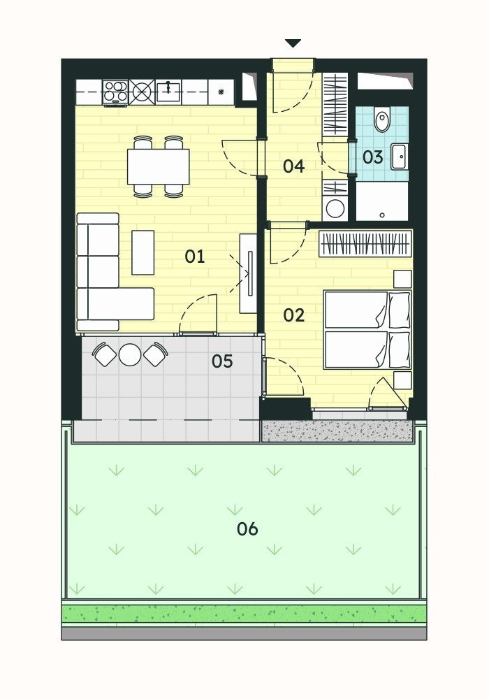 Prodej bytu 2+kk 51,10 m², Znojmo