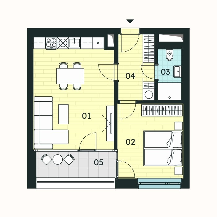 Prodej bytu 2+kk 50,60 m², Znojmo