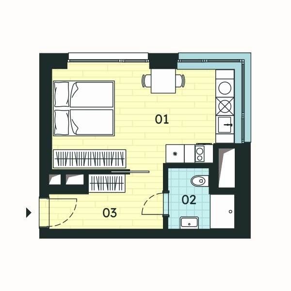 Prodej bytu 1+kk 32,62 m², Znojmo