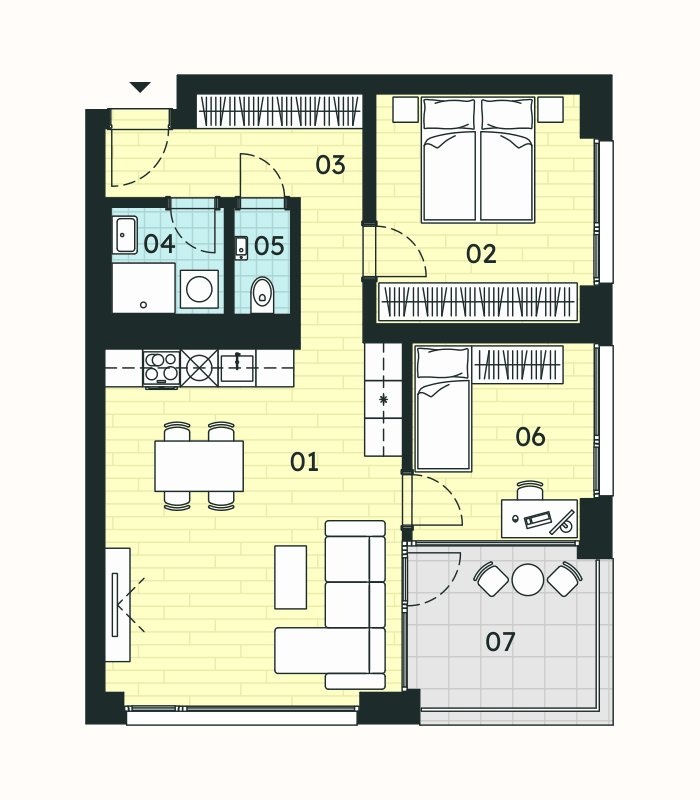 Prodej bytu 3+kk 66,01m², Znojmo