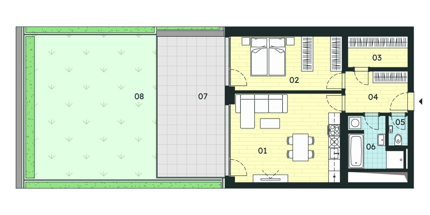 Prodej bytu 2+kk 68,97 m², Znojmo