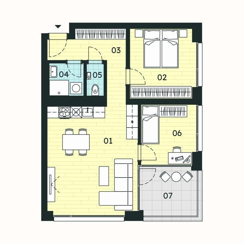 Prodej bytu 3+kk 66,01m², Znojmo