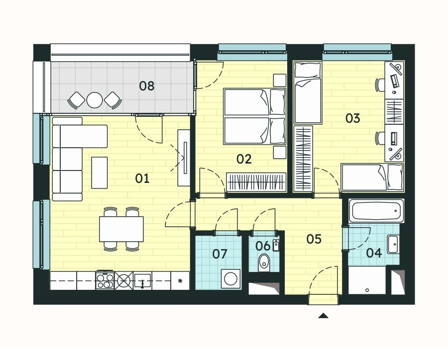 Prodej bytu 3+kk 76,80 m², Znojmo